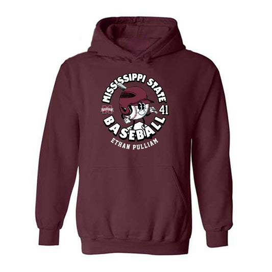 Mississippi State - NCAA Baseball : Ethan Pulliam - Hooded Sweatshirt Fashion Shersey