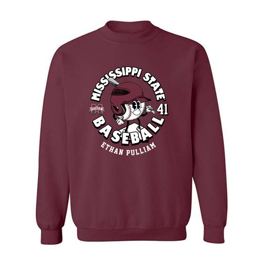 Mississippi State - NCAA Baseball : Ethan Pulliam - Crewneck Sweatshirt Fashion Shersey