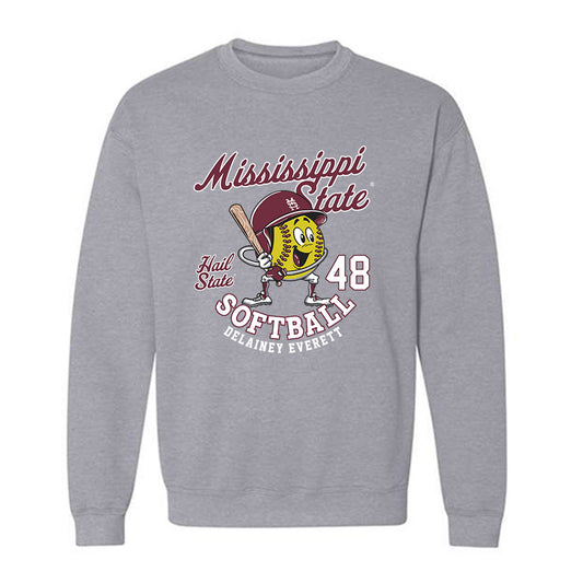 Mississippi State - NCAA Softball : Delainey Everett - Crewneck Sweatshirt Fashion Shersey