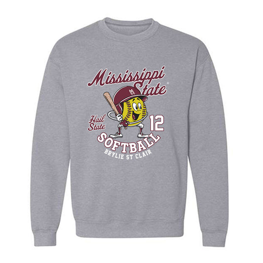 Mississippi State - NCAA Softball : Brylie St Clair - Crewneck Sweatshirt Fashion Shersey