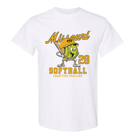 Missouri - NCAA Softball : Chan'tice Phillips Fashion Shersey Short Sleeve T-Shirt