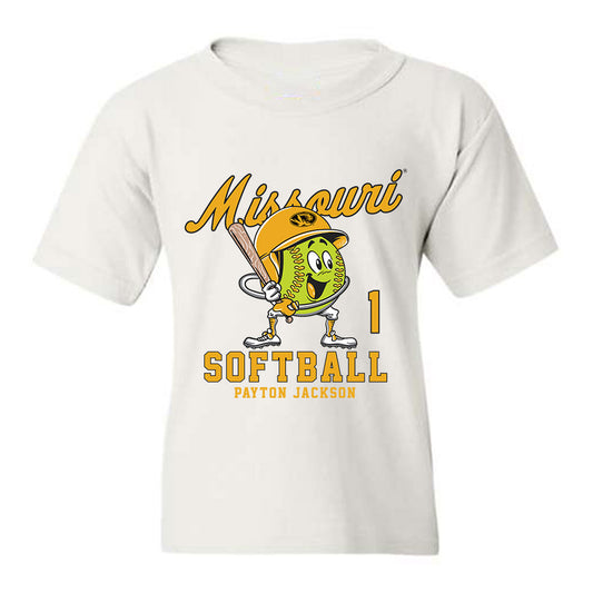 Missouri - NCAA Softball : Payton Jackson Fashion Shersey Youth T-Shirt