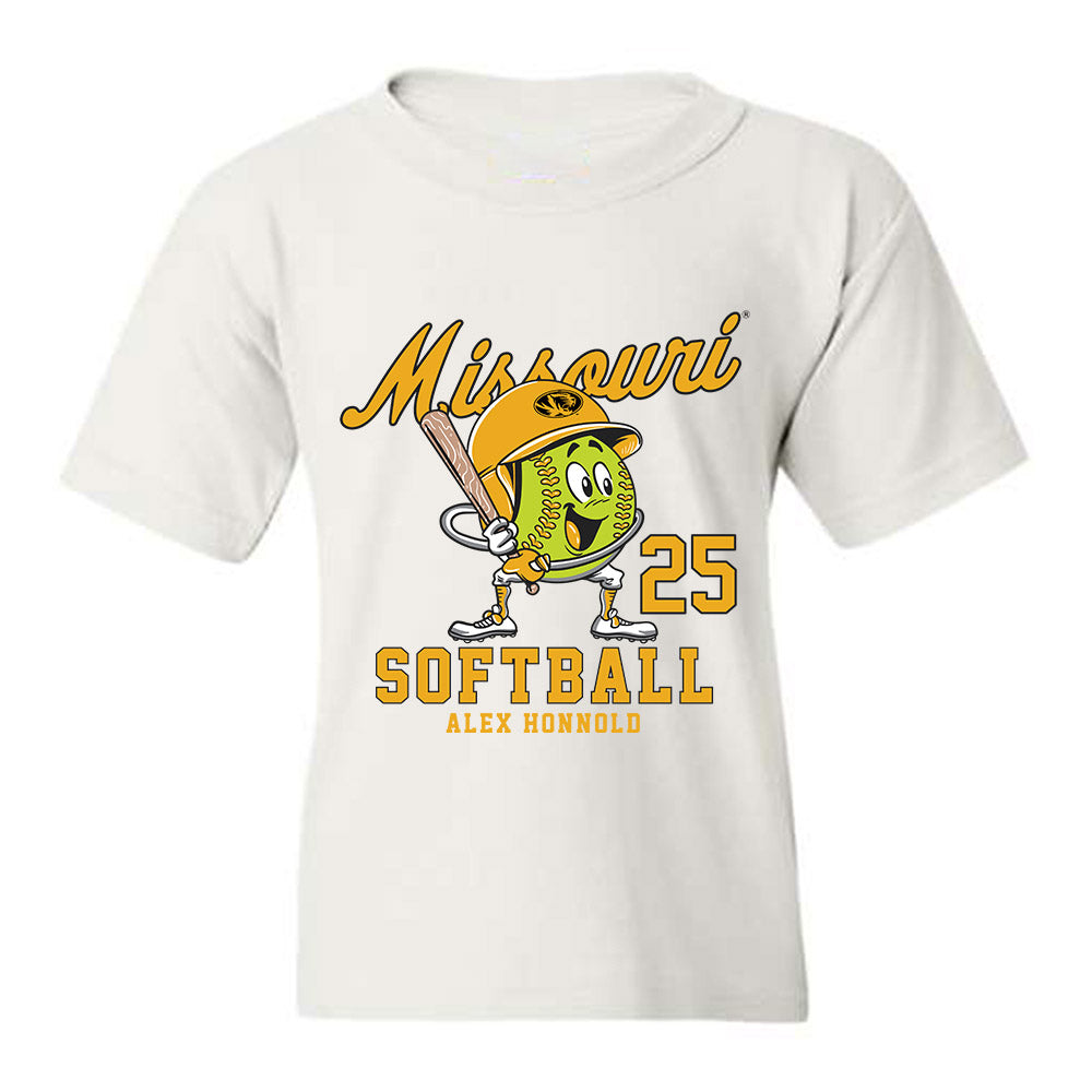 Missouri - NCAA Softball : Alex Honnold Fashion Shersey Youth T-Shirt