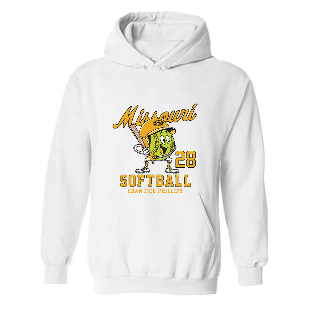 Missouri - NCAA Softball : Chan'tice Phillips Fashion Shersey Hooded Sweatshirt