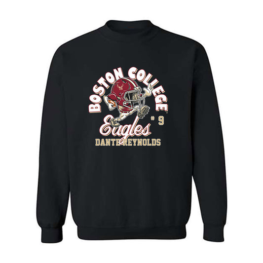 Boston College - NCAA Football : Dante Reynolds - Black Fashion Shersey Sweatshirt