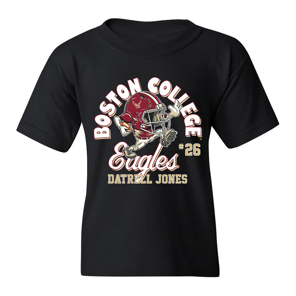 Boston College - NCAA Football : Datrell Jones - Black Fashion Youth T-Shirt