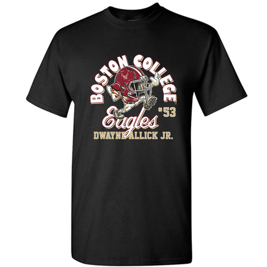 Boston College - NCAA Football : Dwayne Allick Jr. - Black Fashion Shersey Short Sleeve T-Shirt