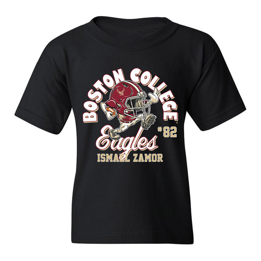 Boston College - NCAA Football : Ismael Zamor - Black Fashion Shersey Youth T-Shirt