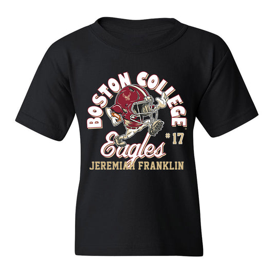 Boston College - NCAA Football : Jeremiah Franklin - Black Fashion Shersey Youth T-Shirt
