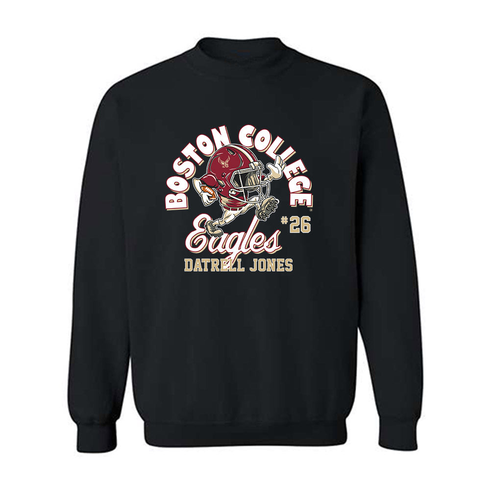 Boston College - NCAA Football : Datrell Jones - Black Fashion Sweatshirt