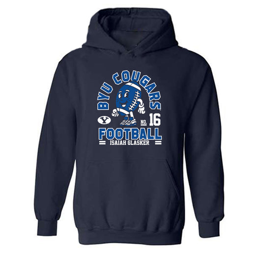 BYU - NCAA Football : Isaiah Glasker Fashion Shersey Hooded Sweatshirt