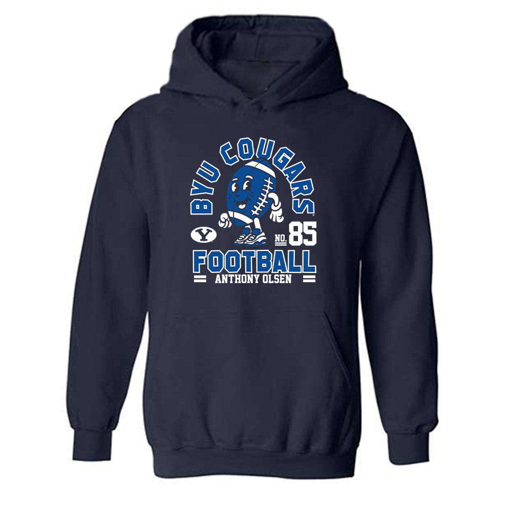 BYU - NCAA Football : Anthony Olsen Fashion Shersey Hooded Sweatshirt
