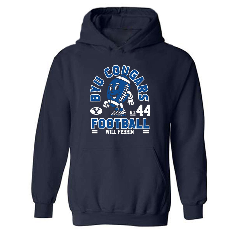 BYU - NCAA Football : Will Ferrin Fashion Shersey Hooded Sweatshirt
