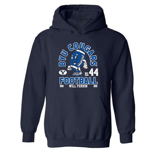 BYU - NCAA Football : Will Ferrin Fashion Shersey Hooded Sweatshirt