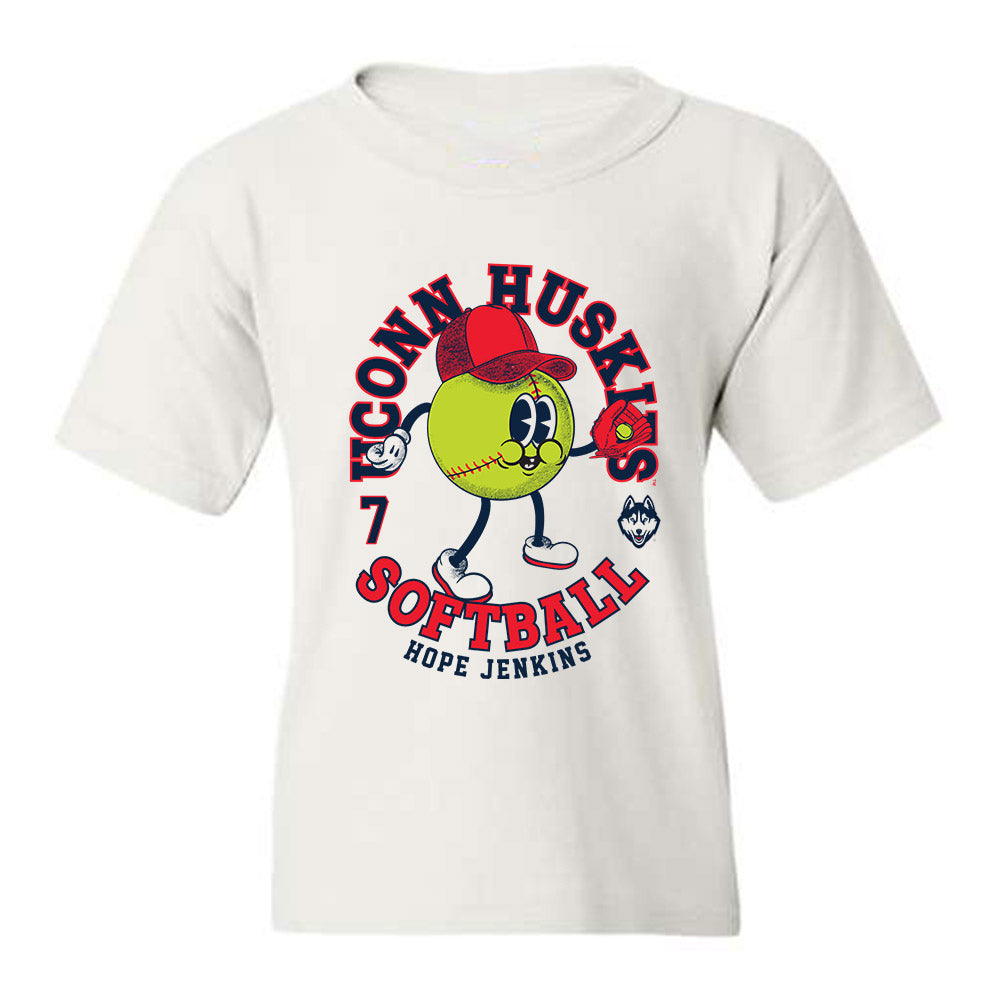 UConn - NCAA Softball : Hope Jenkins - Youth T-Shirt Fashion Shersey