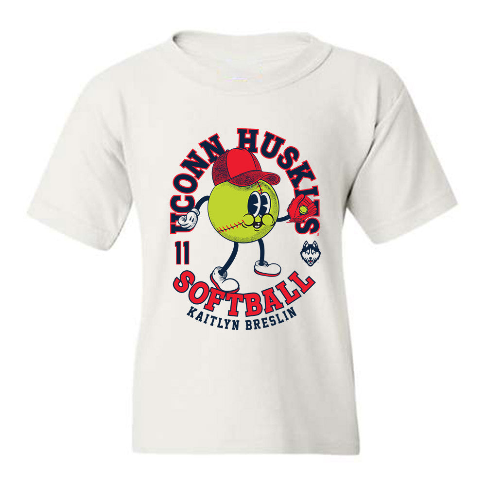 UConn - NCAA Softball : Kaitlyn Breslin - Youth T-Shirt Fashion Shersey