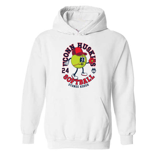 UConn - NCAA Softball : Sydnee Koosh - Hooded Sweatshirt Fashion Shersey
