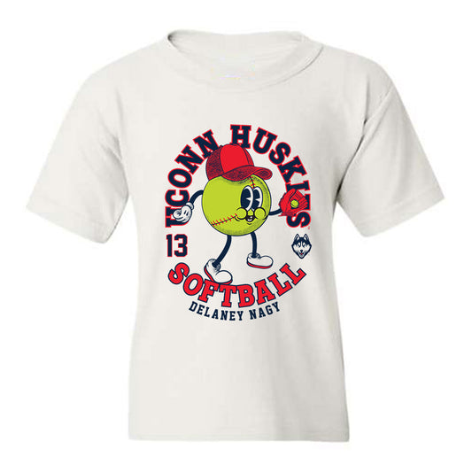 UConn - NCAA Softball : Delaney Nagy Fashion Shersey Youth T-Shirt