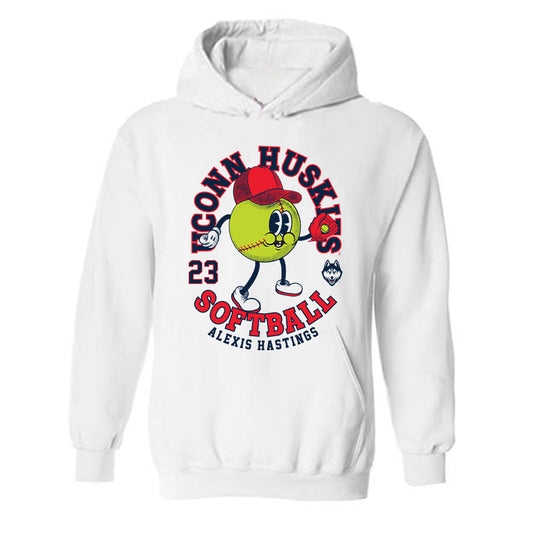 UConn - NCAA Softball : Alexis Hastings Fashion Shersey Hooded Sweatshirt