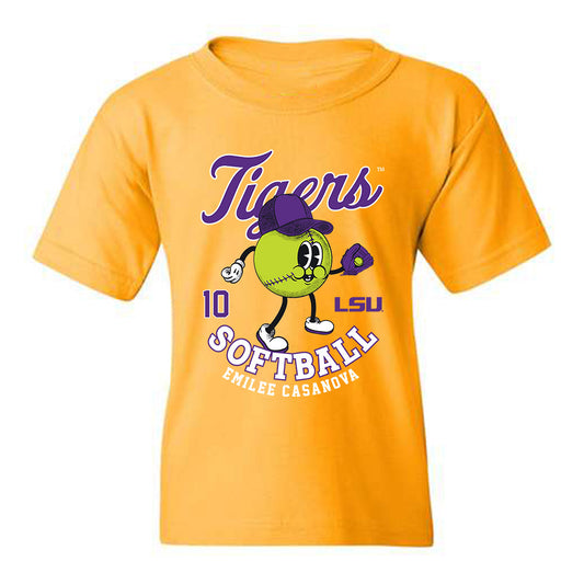 LSU - NCAA Softball : Emilee Casanova - Fashion Shersey Youth T-Shirt