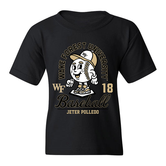 Wake Forest - NCAA Baseball : Jeter Polledo - Youth T-Shirt Fashion Shersey