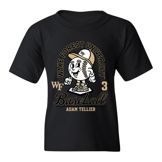 Wake Forest - NCAA Baseball : Adam Tellier - Youth T-Shirt Fashion Shersey