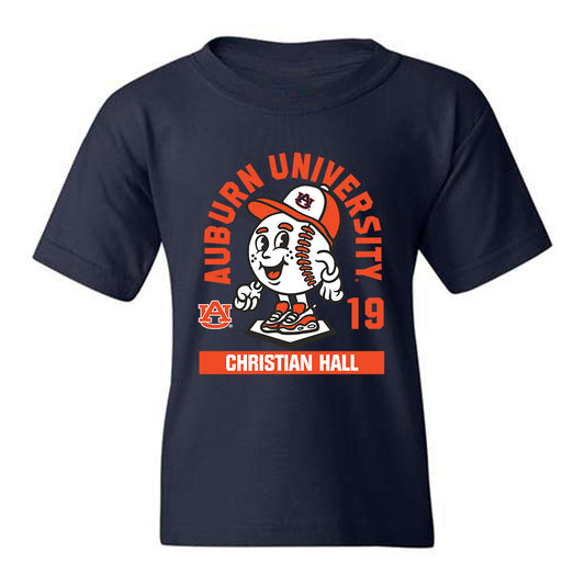 Auburn - NCAA Baseball : Christian Hall - Youth T-Shirt Fashion Shersey