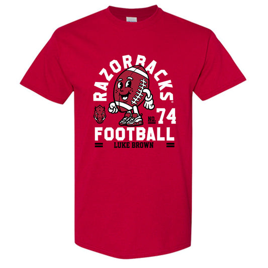 Arkansas - NCAA Football : Luke Brown Fashion Shersey Short Sleeve T-Shirt