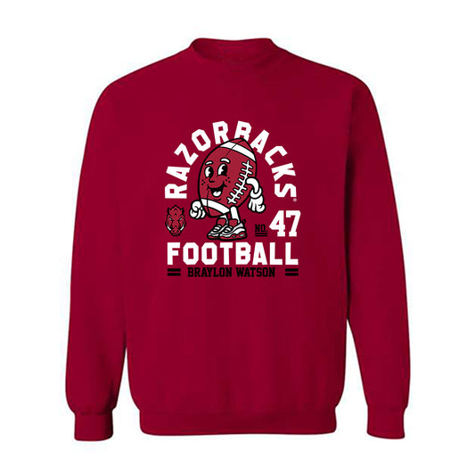 Arkansas - NCAA Football : Braylon Watson - Crewneck Sweatshirt Fashion Shersey