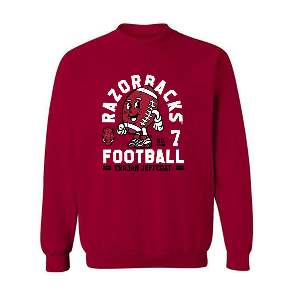Arkansas - NCAA Football : Trajan Jeffcoat Fashion Shersey Sweatshirt