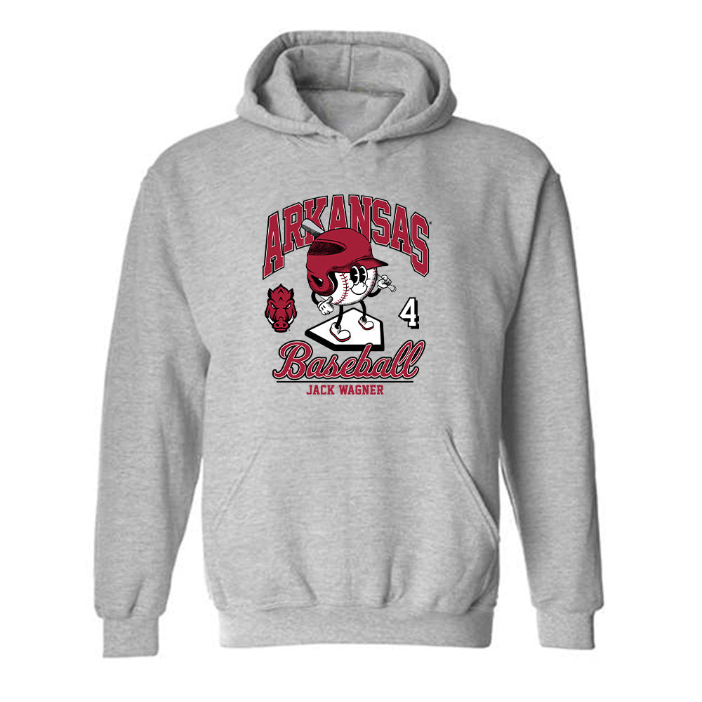 Arkansas - NCAA Baseball : Jack Wagner - Hooded Sweatshirt Fashion Shersey