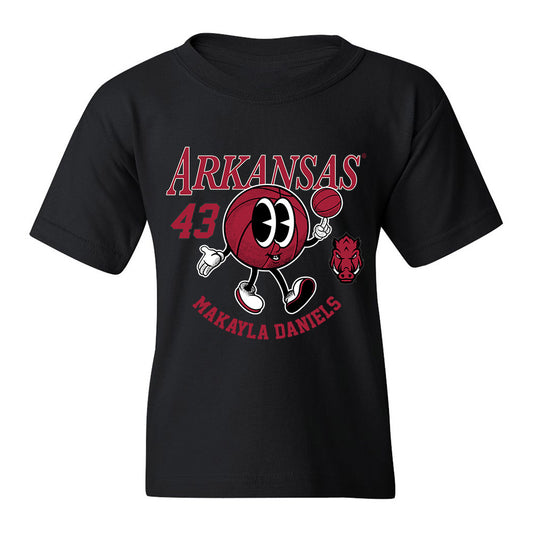 Arkansas - NCAA Women's Basketball : Makayla Daniels - Youth T-Shirt Fashion Shersey