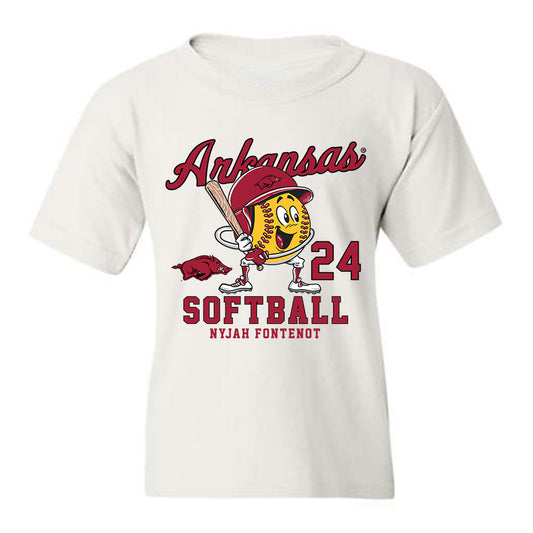 Arkansas - NCAA Softball : Nyjah Fontenot - Youth T-Shirt Fashion Shersey