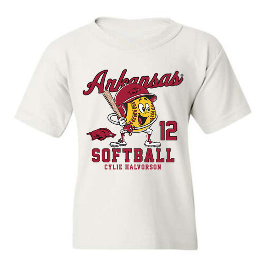 Arkansas - NCAA Softball : Cylie Halvorson - Youth T-Shirt Fashion Shersey