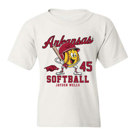 Arkansas - NCAA Softball : Jayden Wells - Youth T-Shirt Fashion Shersey
