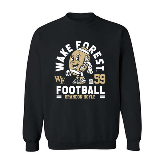 Wake Forest - NCAA Football : Brandon Hoyle - Black Fashion Shersey Sweatshirt