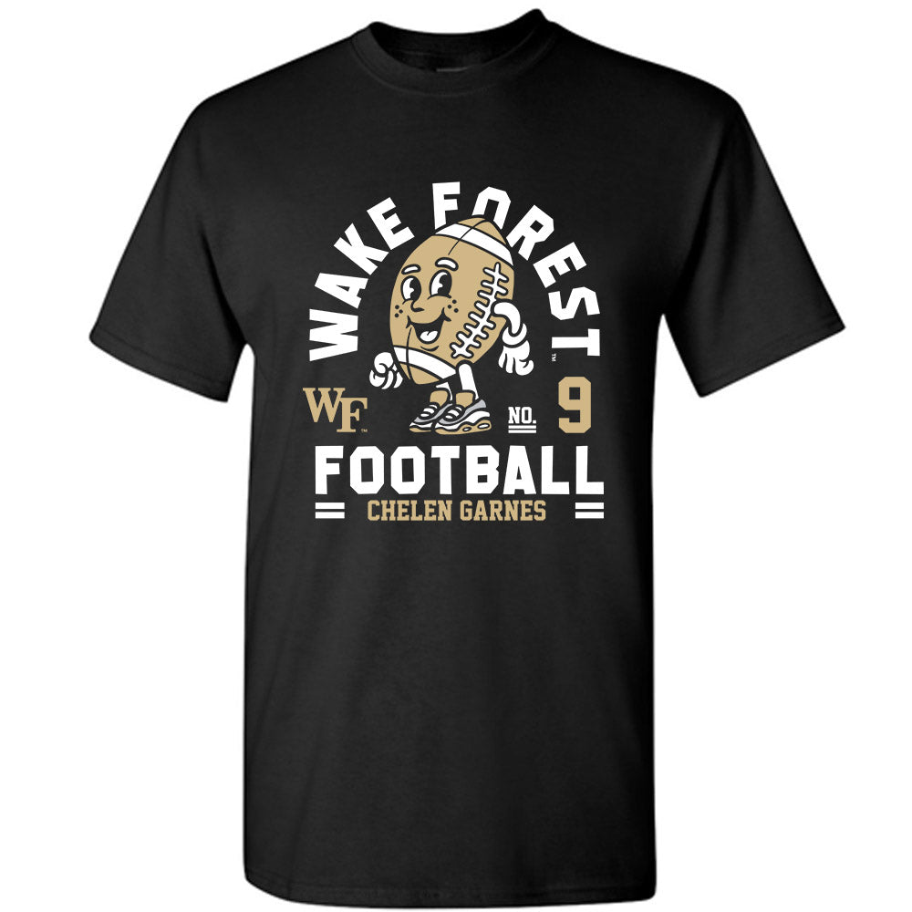 Wake Forest - NCAA Football : Chelen Garnes Black Fashion Shersey Short Sleeve T-Shirt