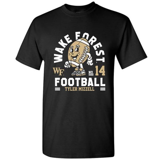 Wake Forest - NCAA Football : Tyler Mizzell - Black Fashion Shersey Short Sleeve T-Shirt