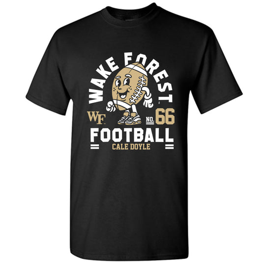 Wake Forest - NCAA Football : Cale Doyle Black Fashion Shersey Short Sleeve T-Shirt