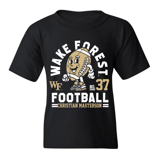 Wake Forest - NCAA Football : Christian Masterson Black Fashion Shersey Youth T-Shirt