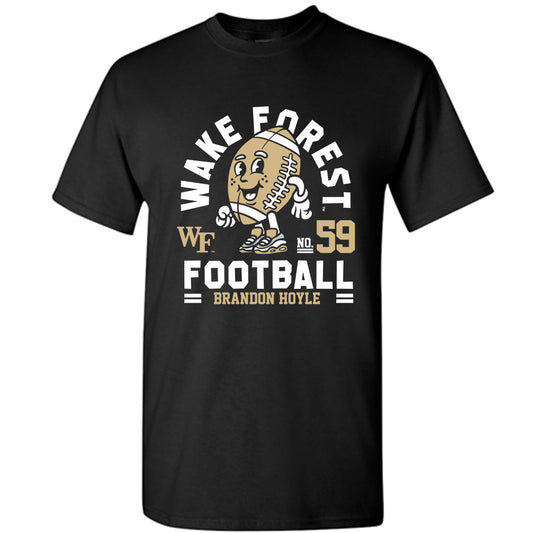 Wake Forest - NCAA Football : Brandon Hoyle - Black Fashion Shersey Short Sleeve T-Shirt