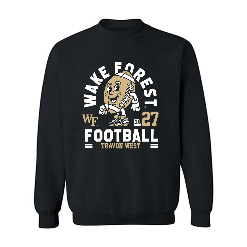 Wake Forest - NCAA Football : Travon West - Black Fashion Shersey Sweatshirt
