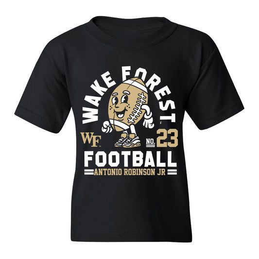 Wake Forest - NCAA Football : Antonio Robinson Jr Black Fashion Shersey Youth T-Shirt
