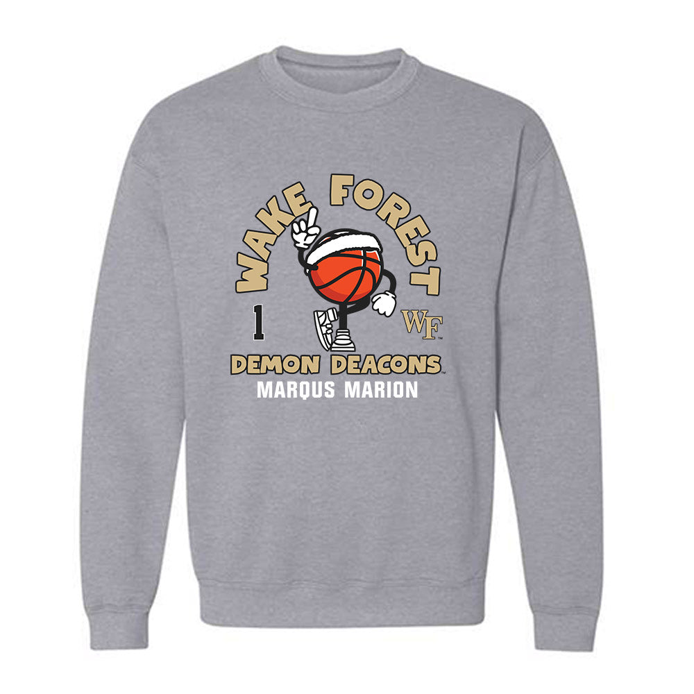 Wake Forest - NCAA Men's Basketball : Marqus Marion - Crewneck Sweatshirt Fashion Shersey