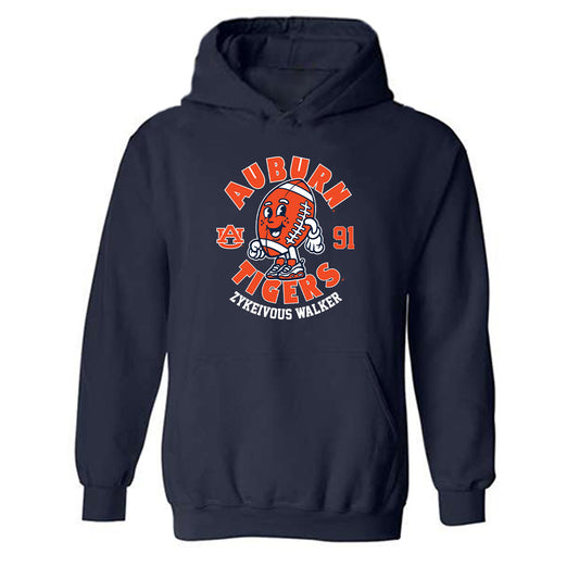 Auburn - NCAA Football : Zykeivous Walker - Fashion Shersey Hooded Sweatshirt