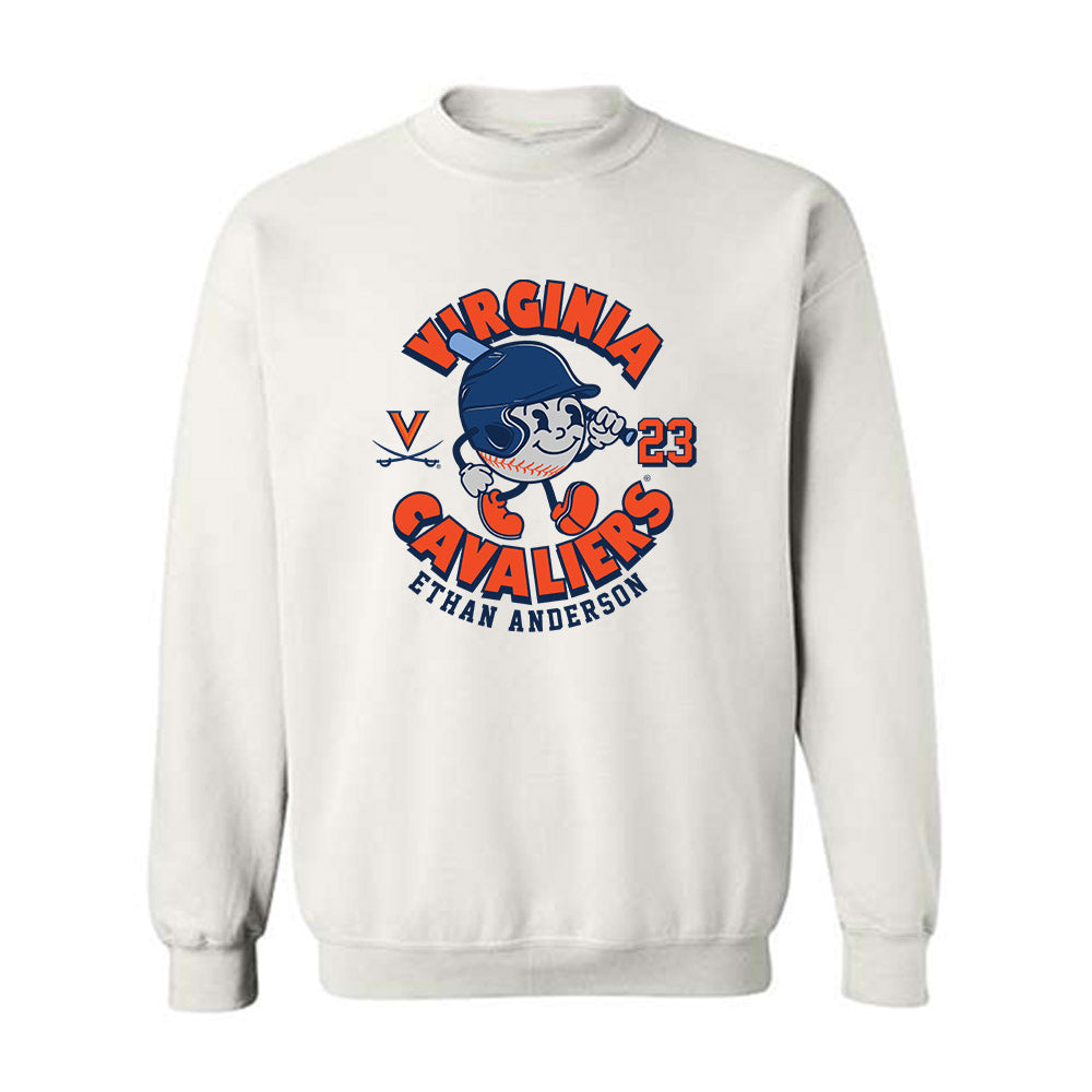 Virginia - NCAA Baseball : Ethan Anderson - Crewneck Sweatshirt Fashion Shersey