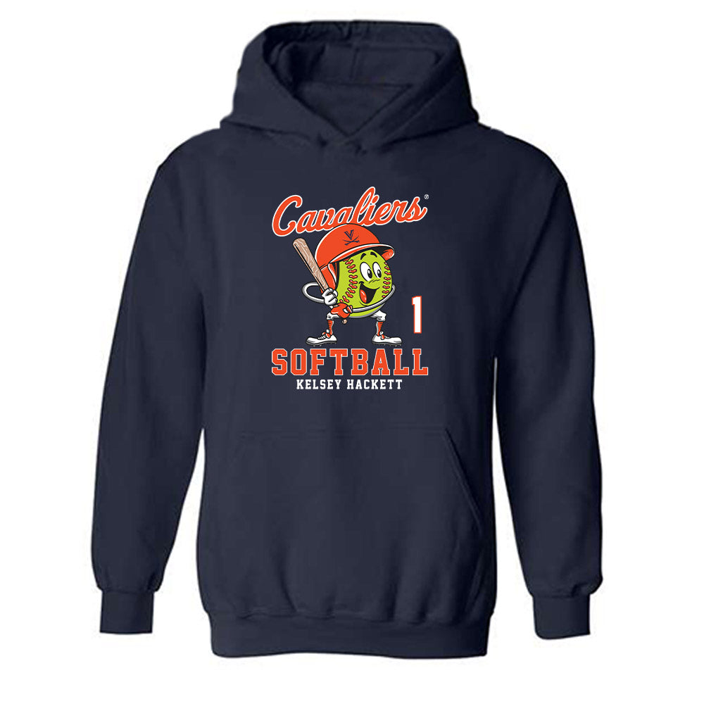 Virginia - NCAA Softball : Kelsey Hackett - Hooded Sweatshirt Fashion Shersey