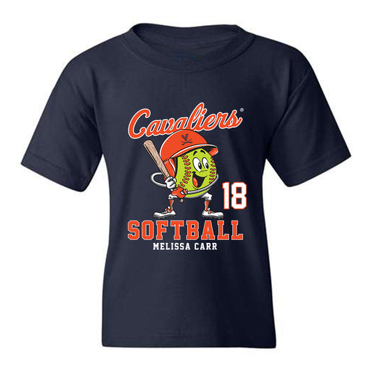 Virginia - NCAA Softball : Melissa Carr - Youth T-Shirt Fashion Shersey