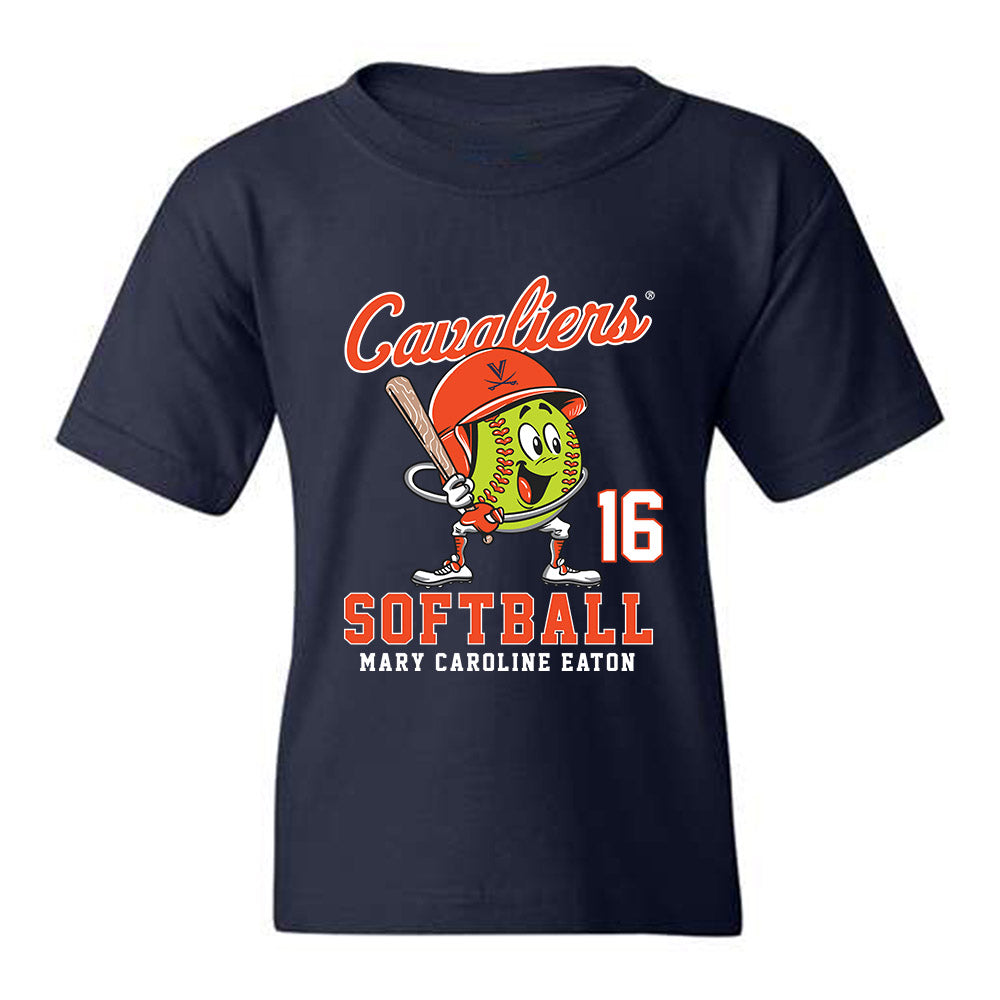 Virginia - NCAA Softball : Mary Caroline Eaton - Youth T-Shirt Fashion Shersey