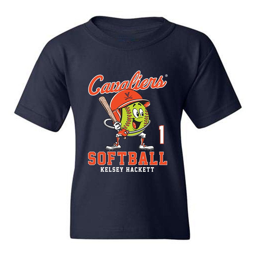 Virginia - NCAA Softball : Kelsey Hackett - Youth T-Shirt Fashion Shersey